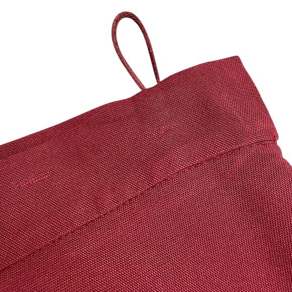 Narciso Rodriguez Sz 8 Silk Skirt A-Line Designer Old Money Quiet Luxury Red - Picture 9 of 12